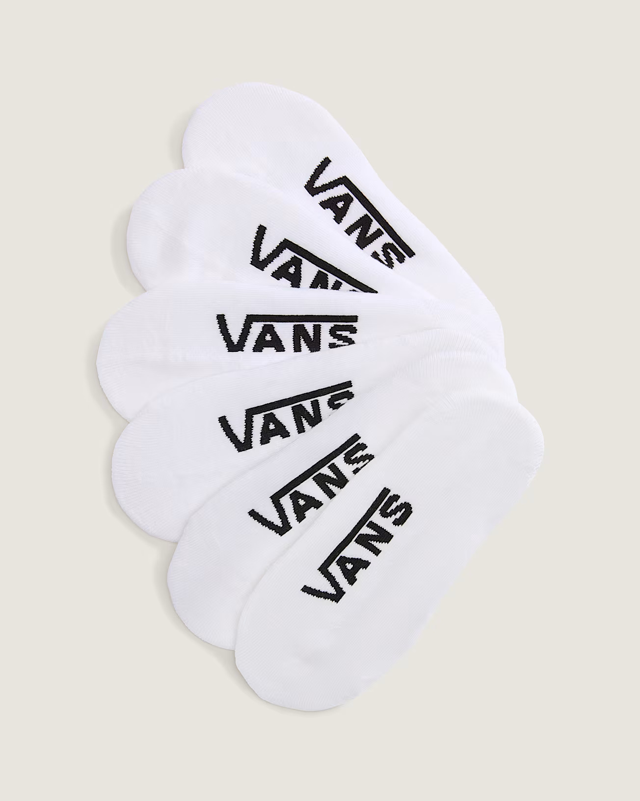 Vans Classic No Show Strumpor 6-Pack White - 2