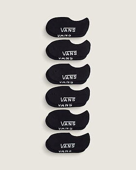Vans Classic No Show Strumpor 6-Pack Black