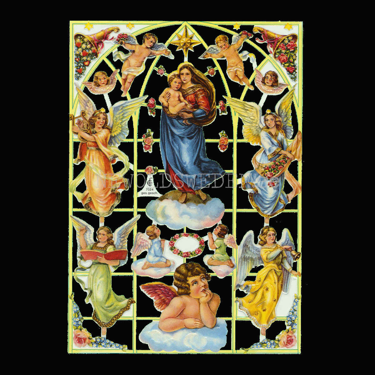 Änglar 16 x 23.5 cm - Bokmärke © Ernst Freihoff 7024