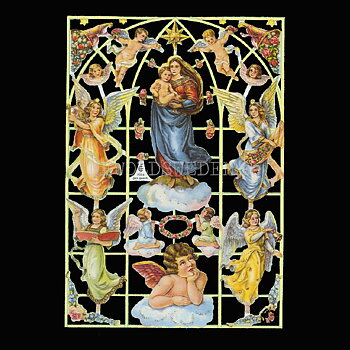 Änglar 16 x 23.5 cm - Bokmärke © Ernst Freihoff 7024 Glitter