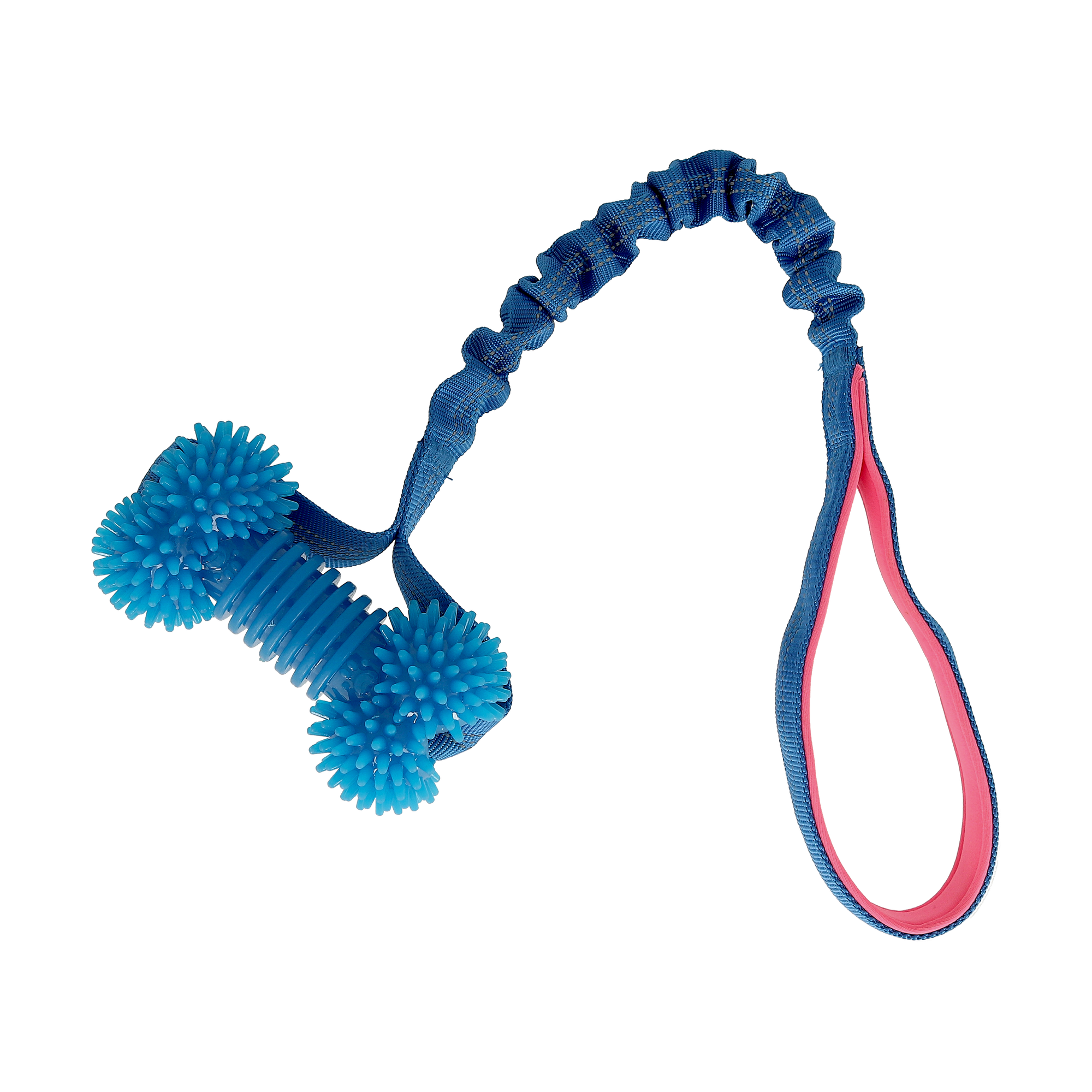 Dogman Leksak Bungee Bone 50cm BLUE