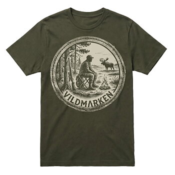Elg på mose t-shirt