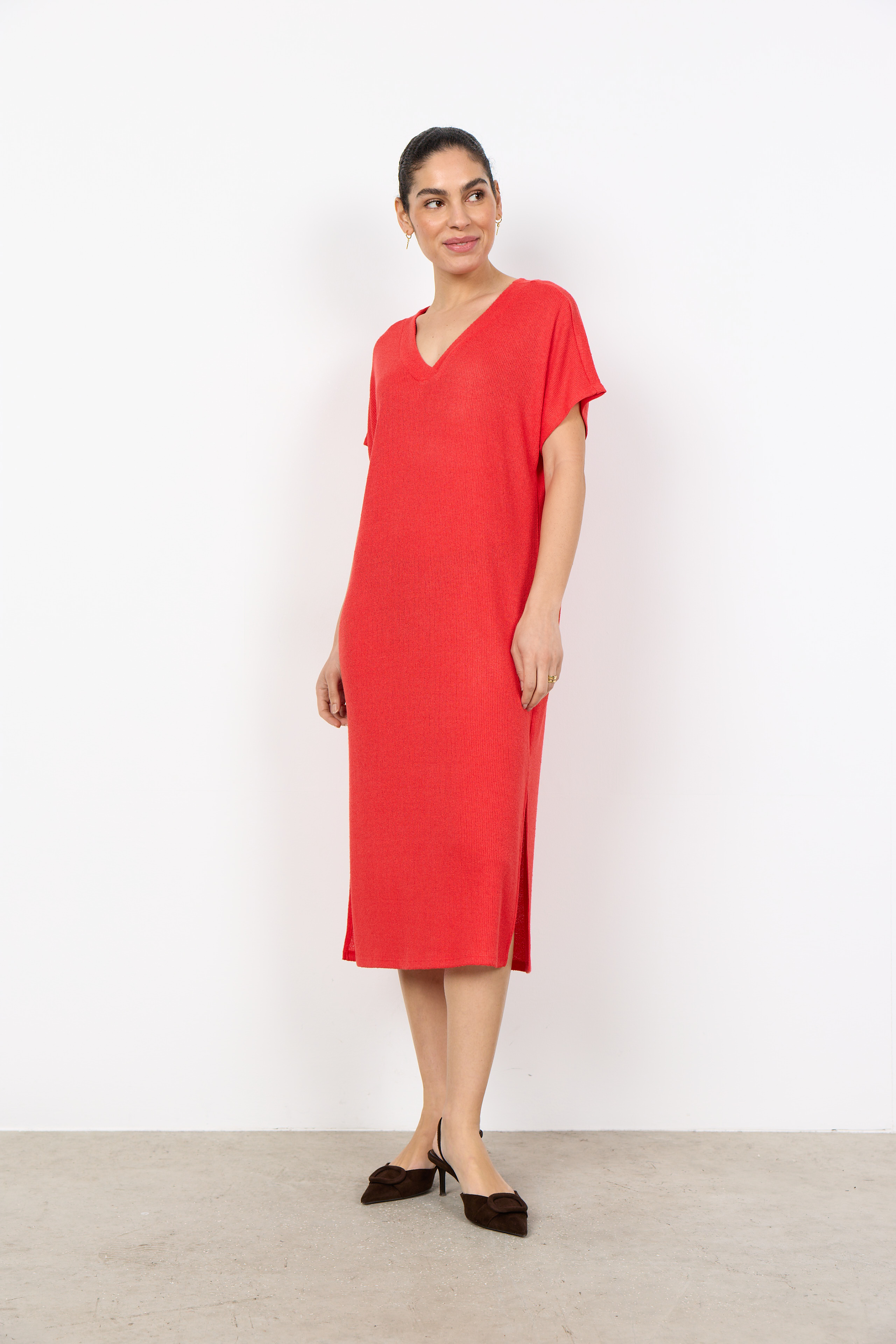 SC-Delia 2 Dress  Röd  rak klänning