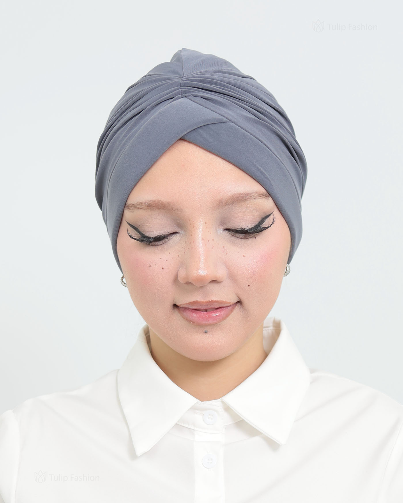 Turban - Stefana - Dunkelgrau - 2