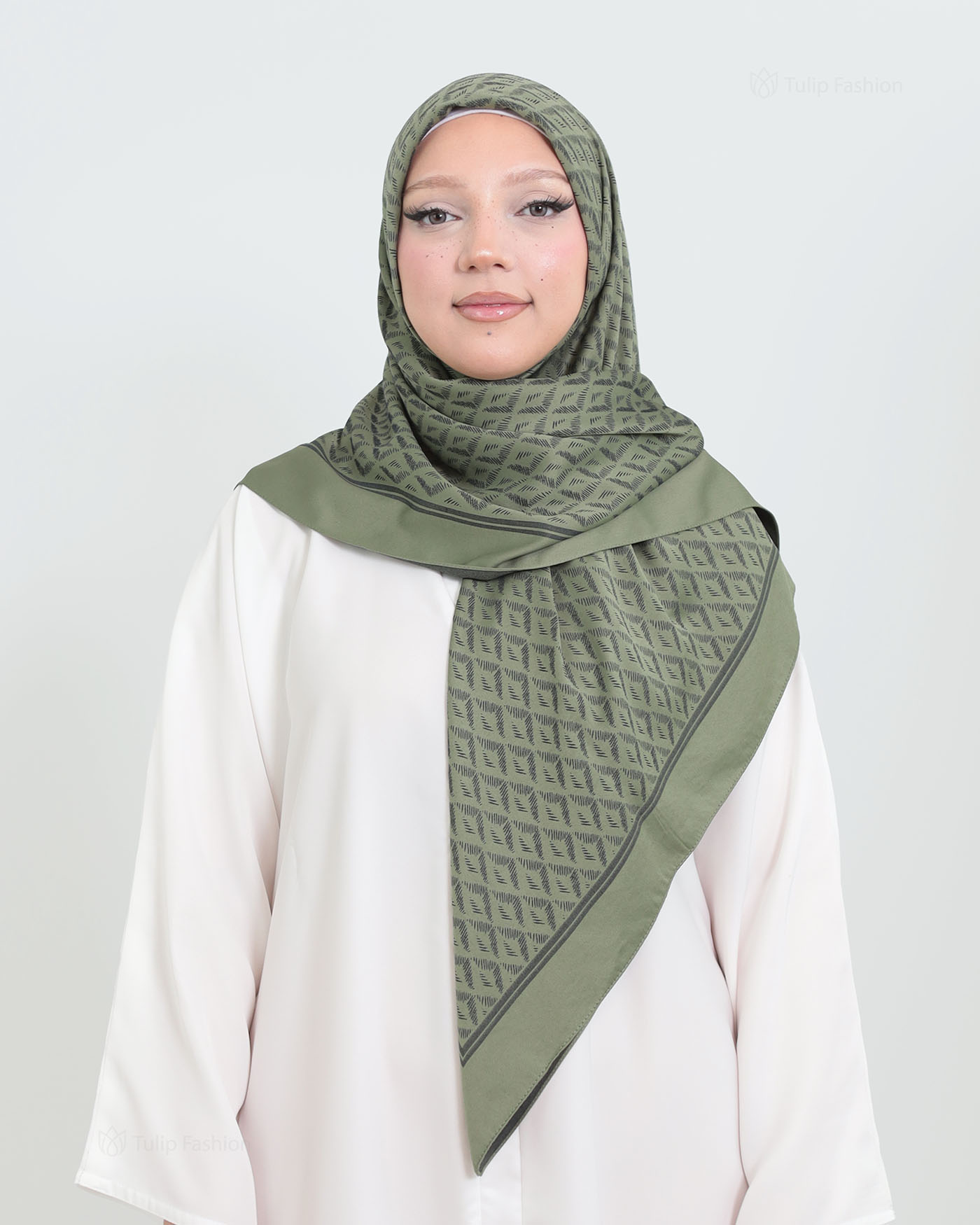 Hijab - Square Viskon 120 cm - Green