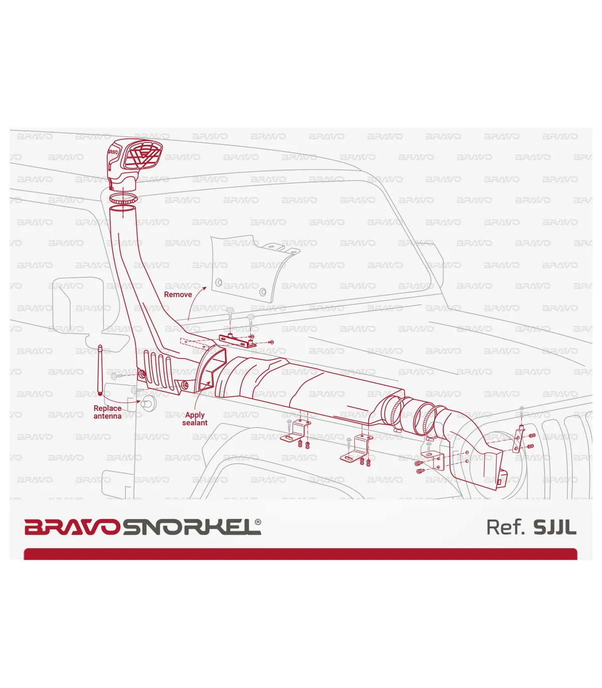 Bravo Snorkel - Jeep JL & JLU - 2