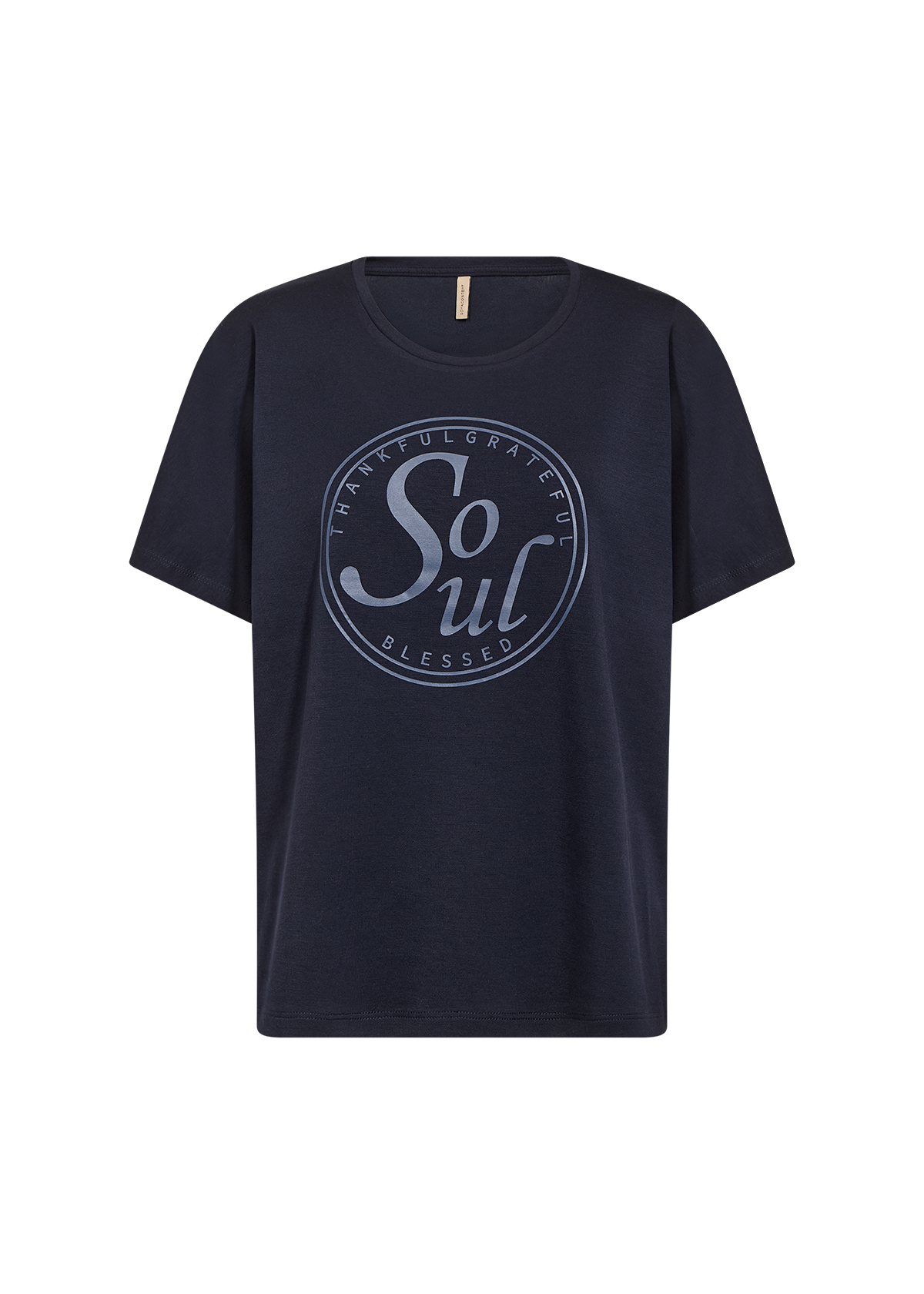 SC-BANU 301 T-Shirt Marinblå Sweatshirttop - 4