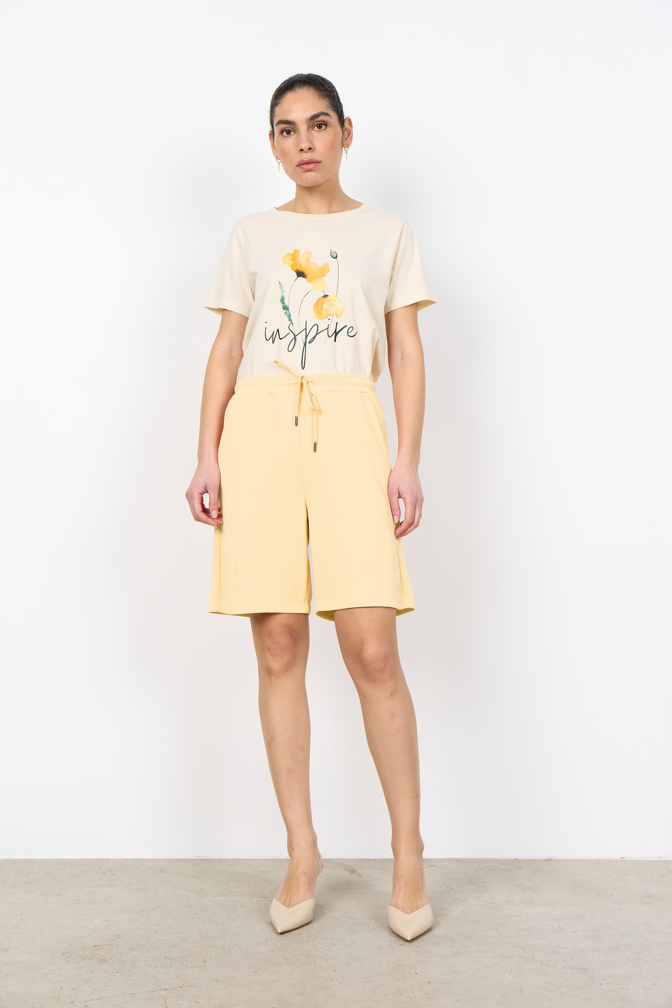  SC-Banu 78 Shorts Ljusgula sweatshorts 