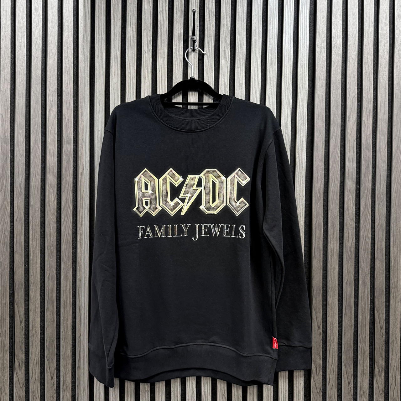 AC/DC Unisex Premium-Genser: Family Jewels (Svart) (Trykk På Ryggen) - 3