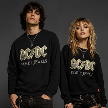AC/DC Unisex Premium-Genser: Family Jewels (Svart) (Trykk På Ryggen)