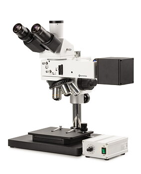 Euromex bScope BS.4053-PLMRi-BD materialmikroskop trinokulärt ljusfält/mörkfält för stora prov 50–500×