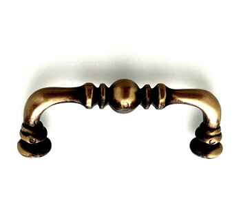 Draghandtag handtag antik-mässing färgat shabby chic lantlig stil