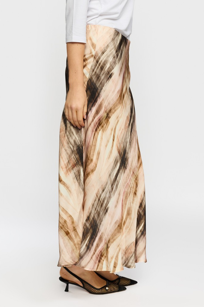 Georgina Skirt - Sand Stripe - 2-Biz