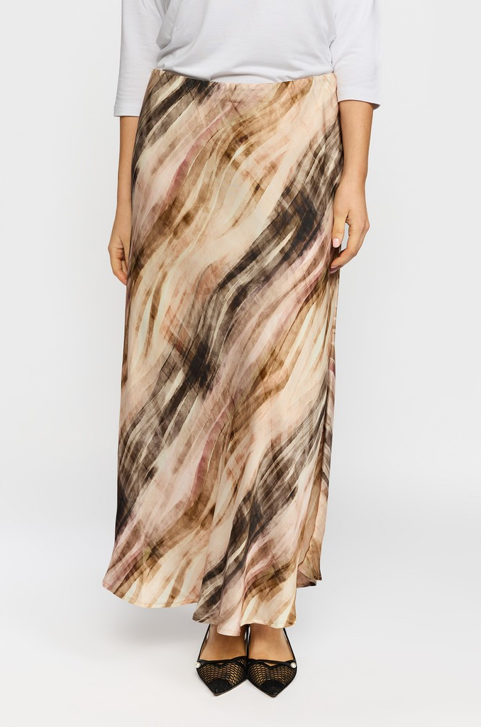 Georgina Skirt - Sand Stripe - 2-Biz