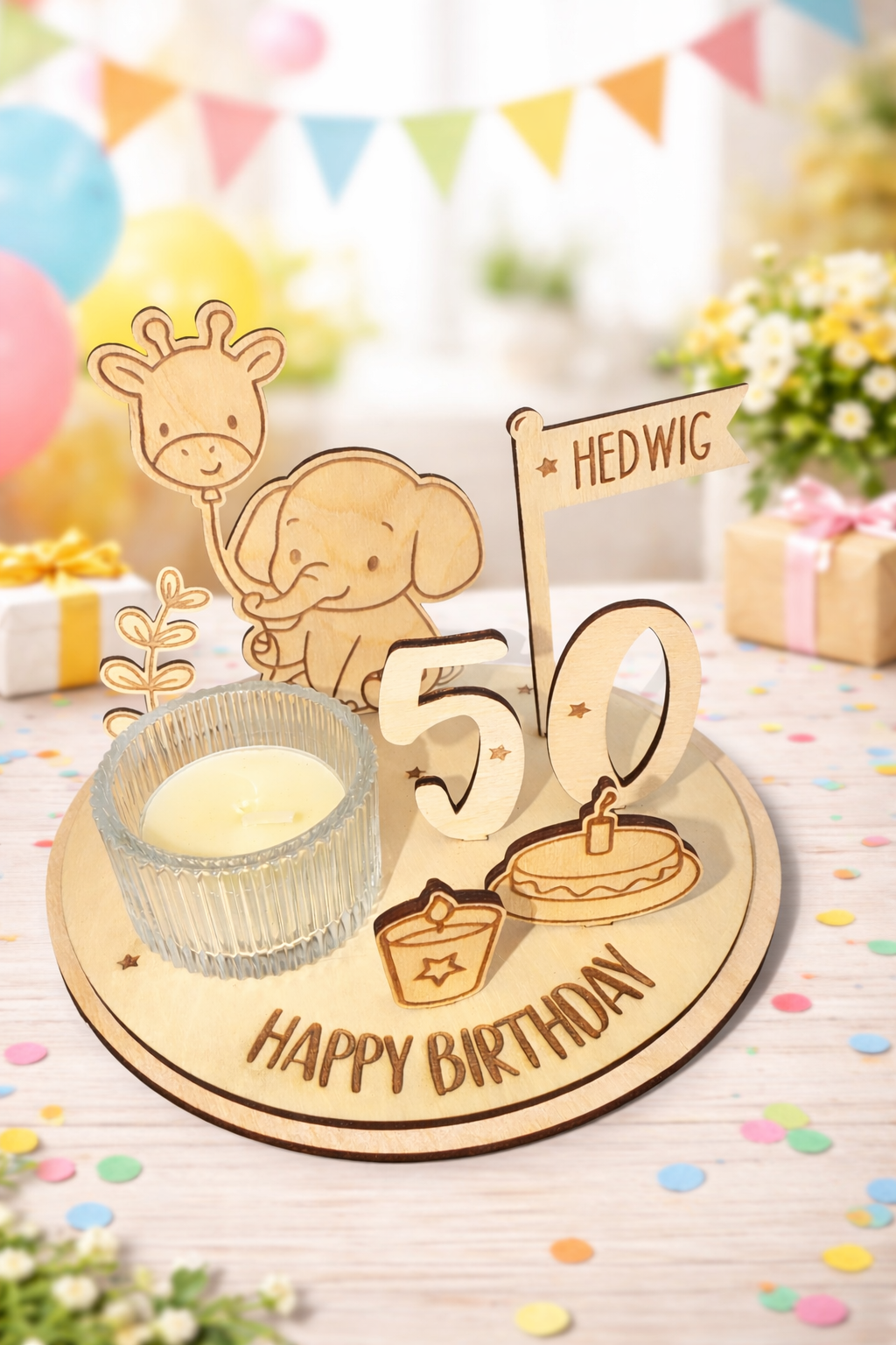 Födelesedagsvärld SAFARI - Happy Birthday "Elefant" - 7