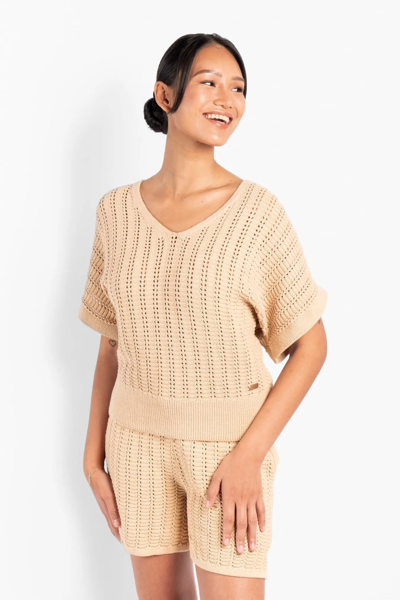 Dahlia Top - Beige - HÉST