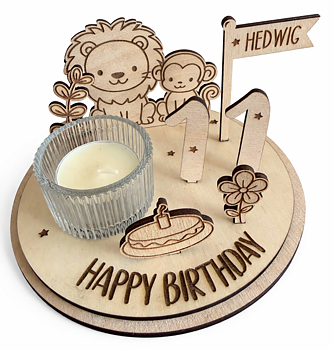 Födelesedagsvärld SAFARI -Happy Birthday "Lejon"