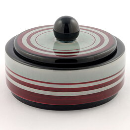 Ilse Claesson (1930s) Segmented Art Deco Jar 12/8 cm
