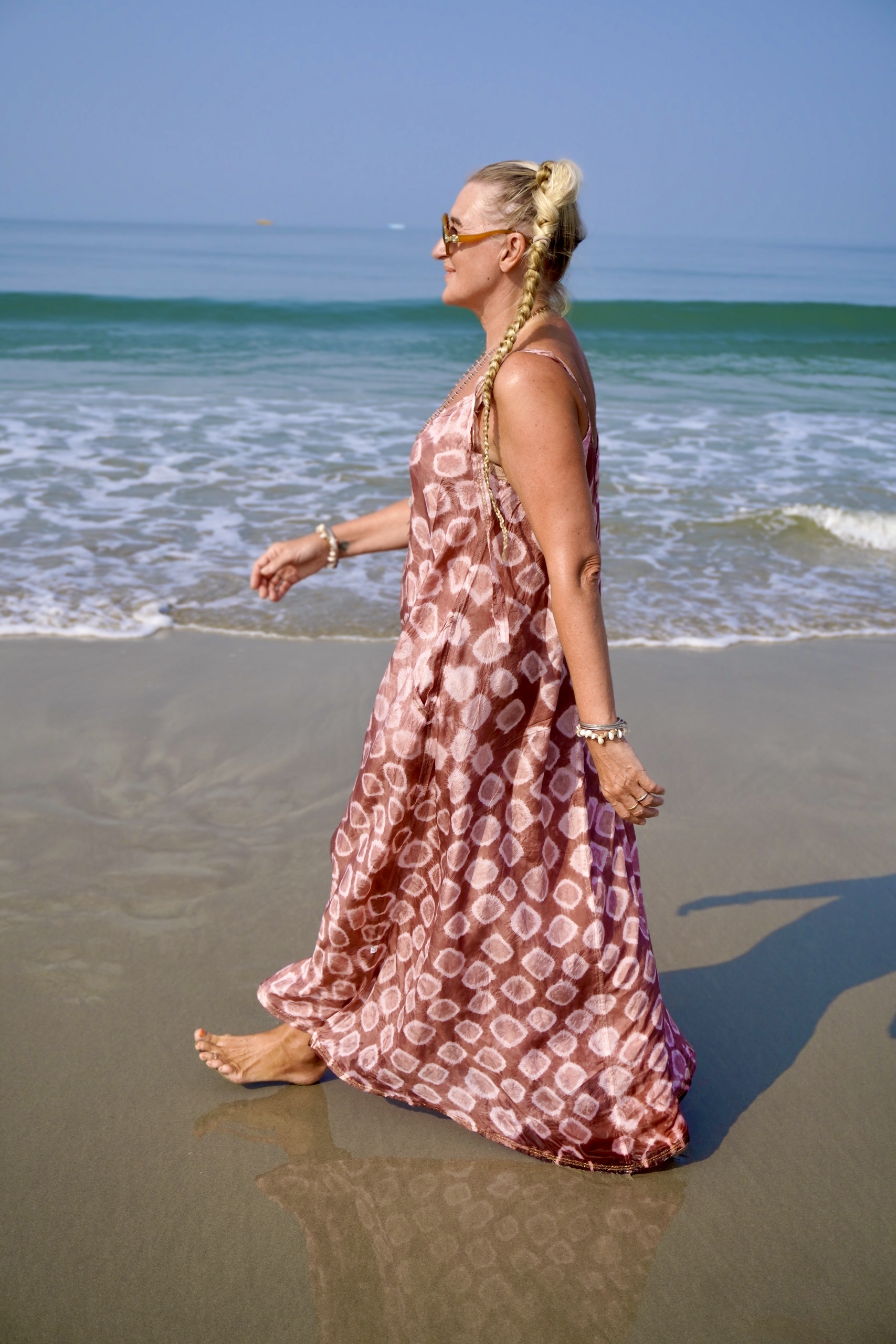 PAPI SUNNIE SILK BATIK  MAXI DRESS PAPI PINK 