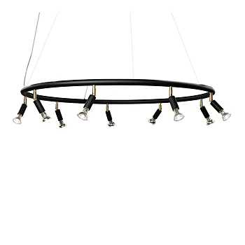  Taklampa Star Ø100 cm - Svart Struktur, exkl. ljuskällor