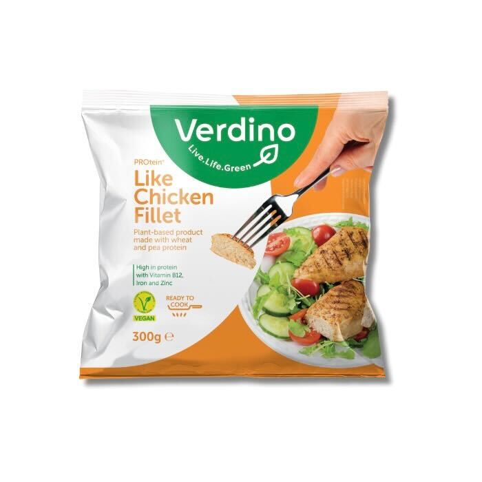 Veganska kycklingfileer verdino 300g