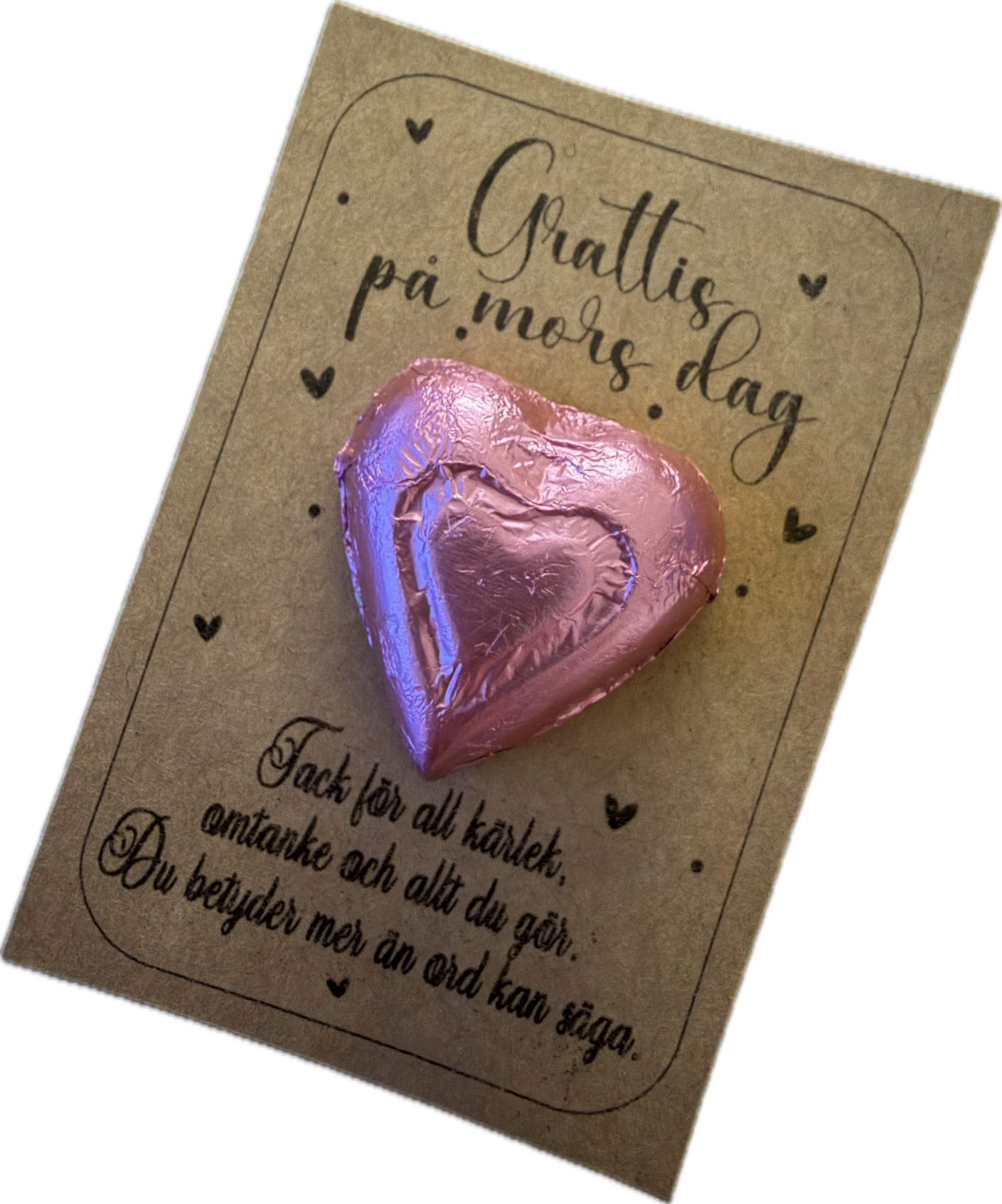 Chokladkort Mors dag- Tack för all kärlek