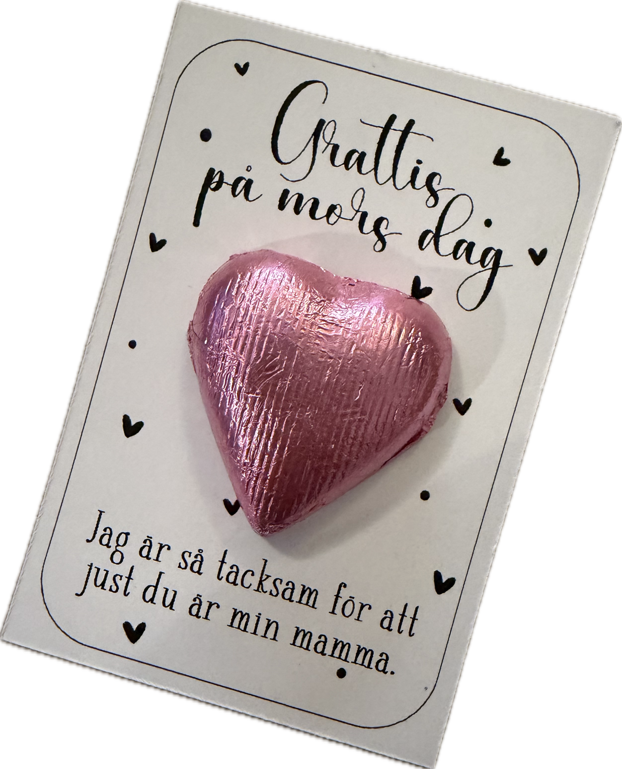 Chokladkort Mors dag- Jag är så tacksam