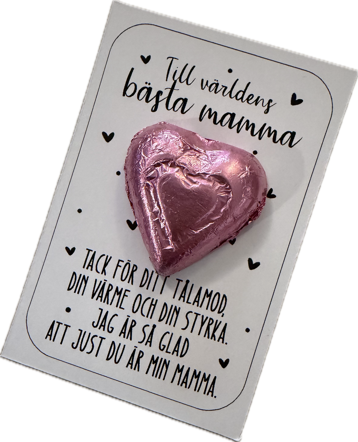 Chokladkort Mors dag- Till världens bästa mamma