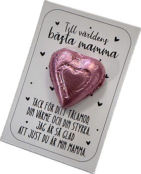 Chokladkort Mors dag- Till världens bästa mamma