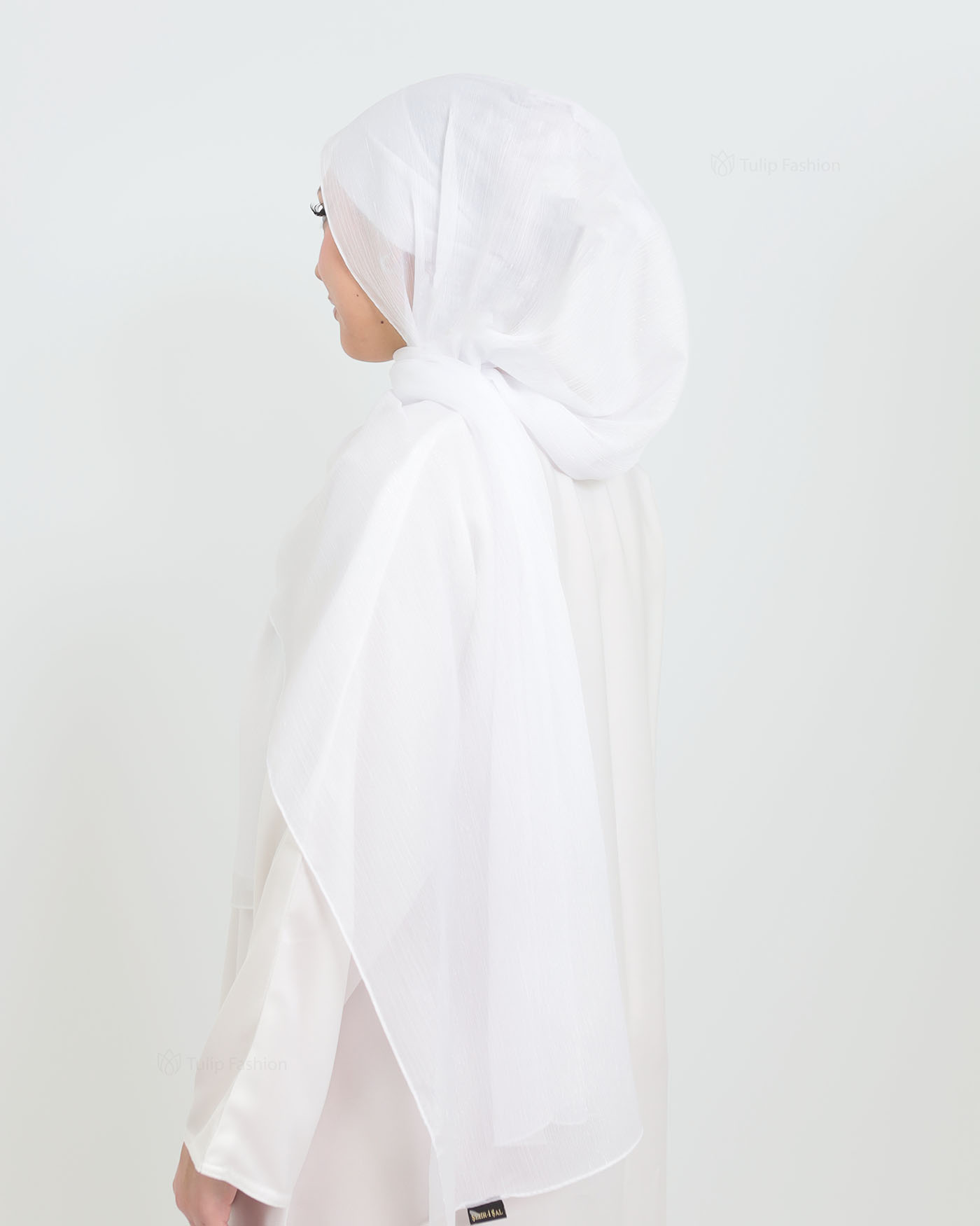 Hijab - Chiffon Shimmer - White - 2