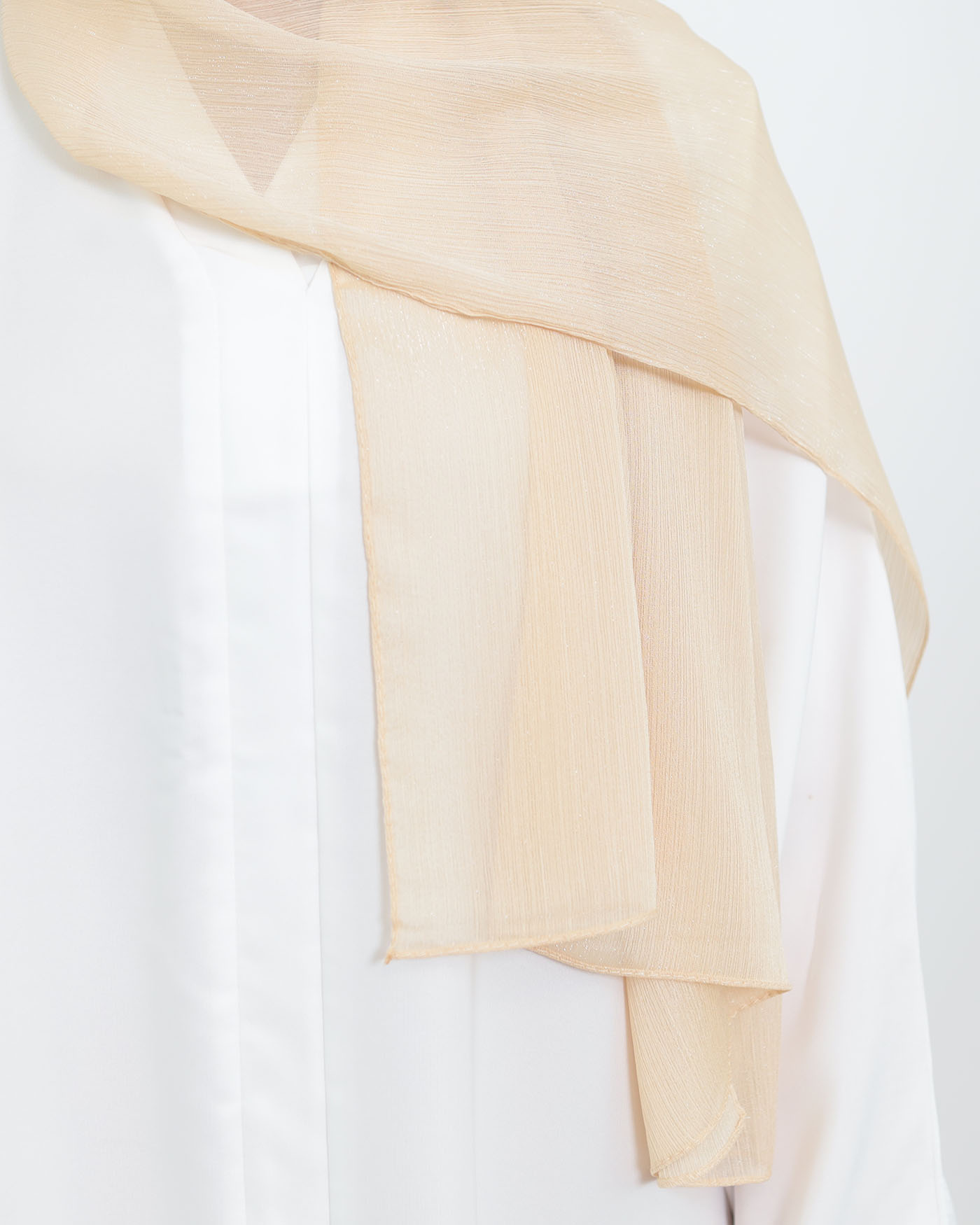 Hijab - Chiffon Shimmer - Beige - 3