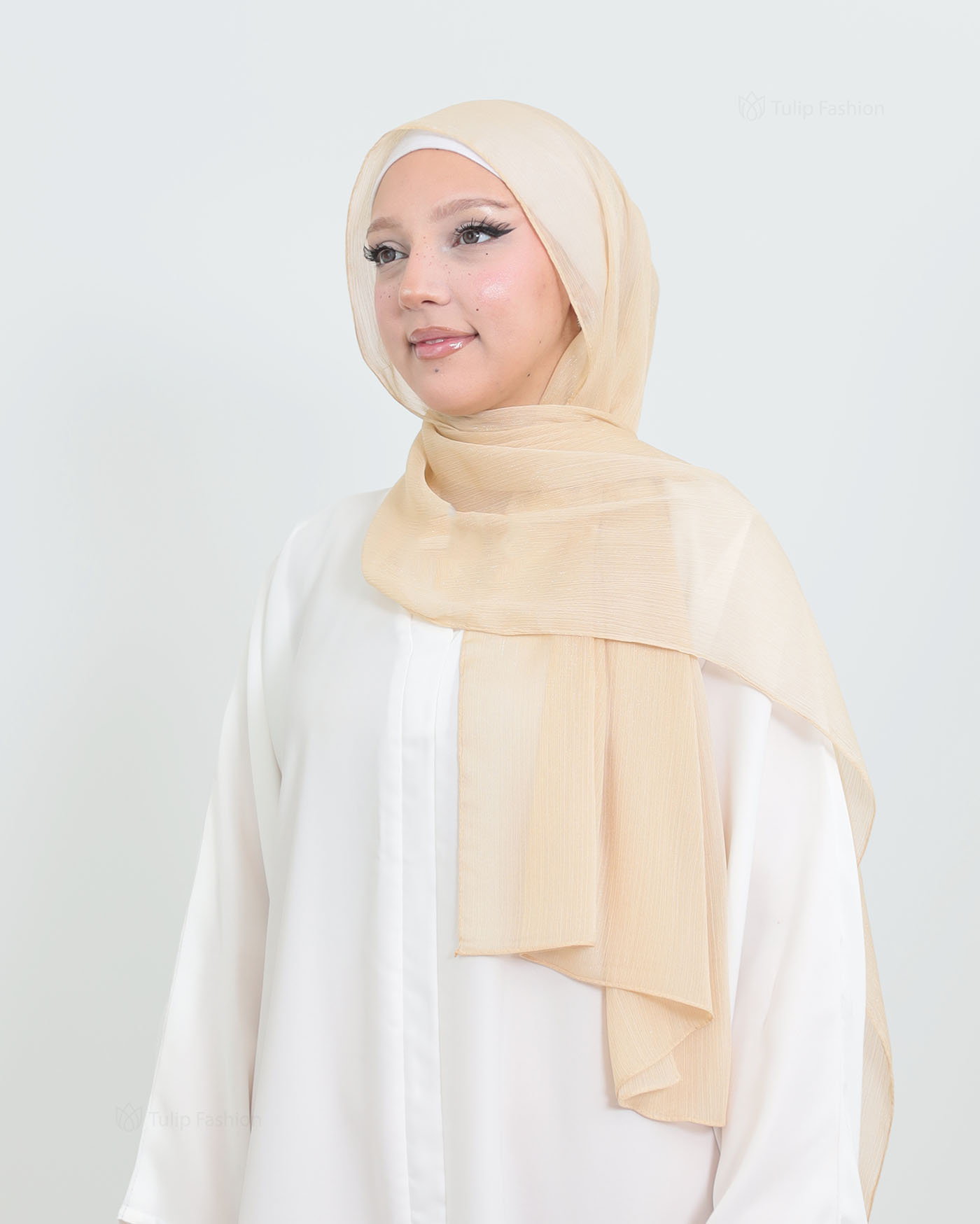 Hijab - Chiffon Shimmer - Beige