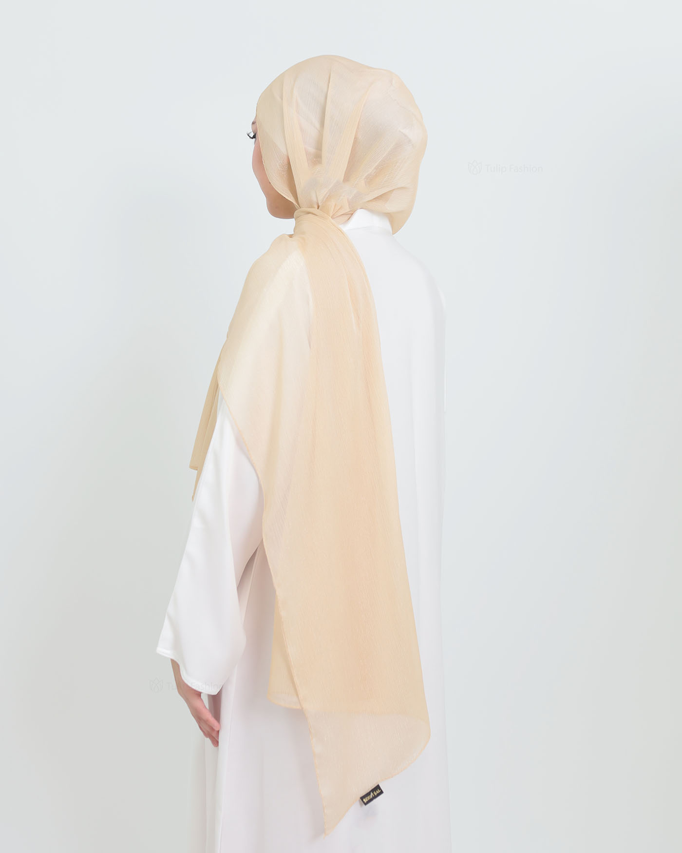 Hijab - Chiffon Shimmer - Beige - 2