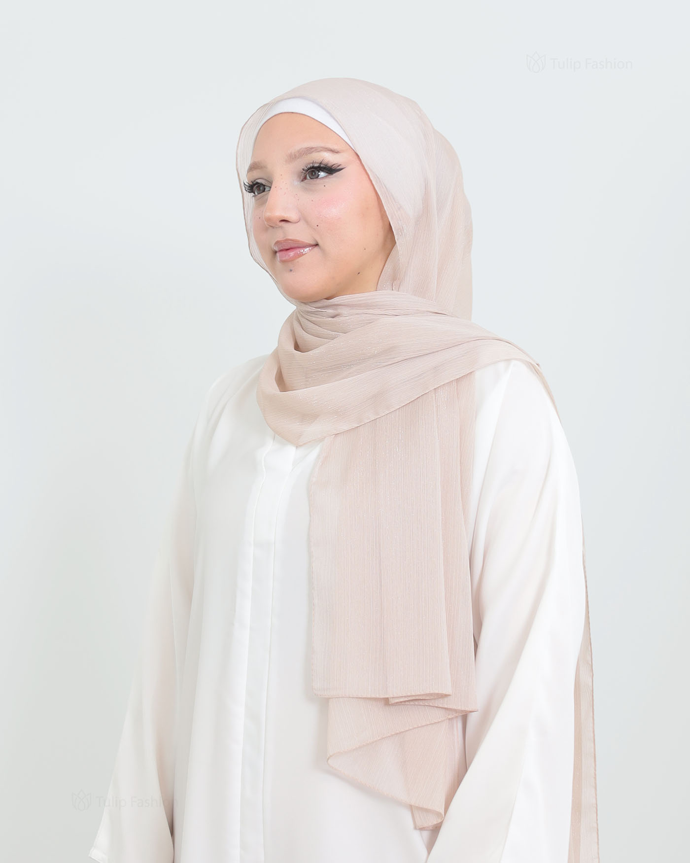 Hijab - Chiffon Shimmer - Brunt Socker