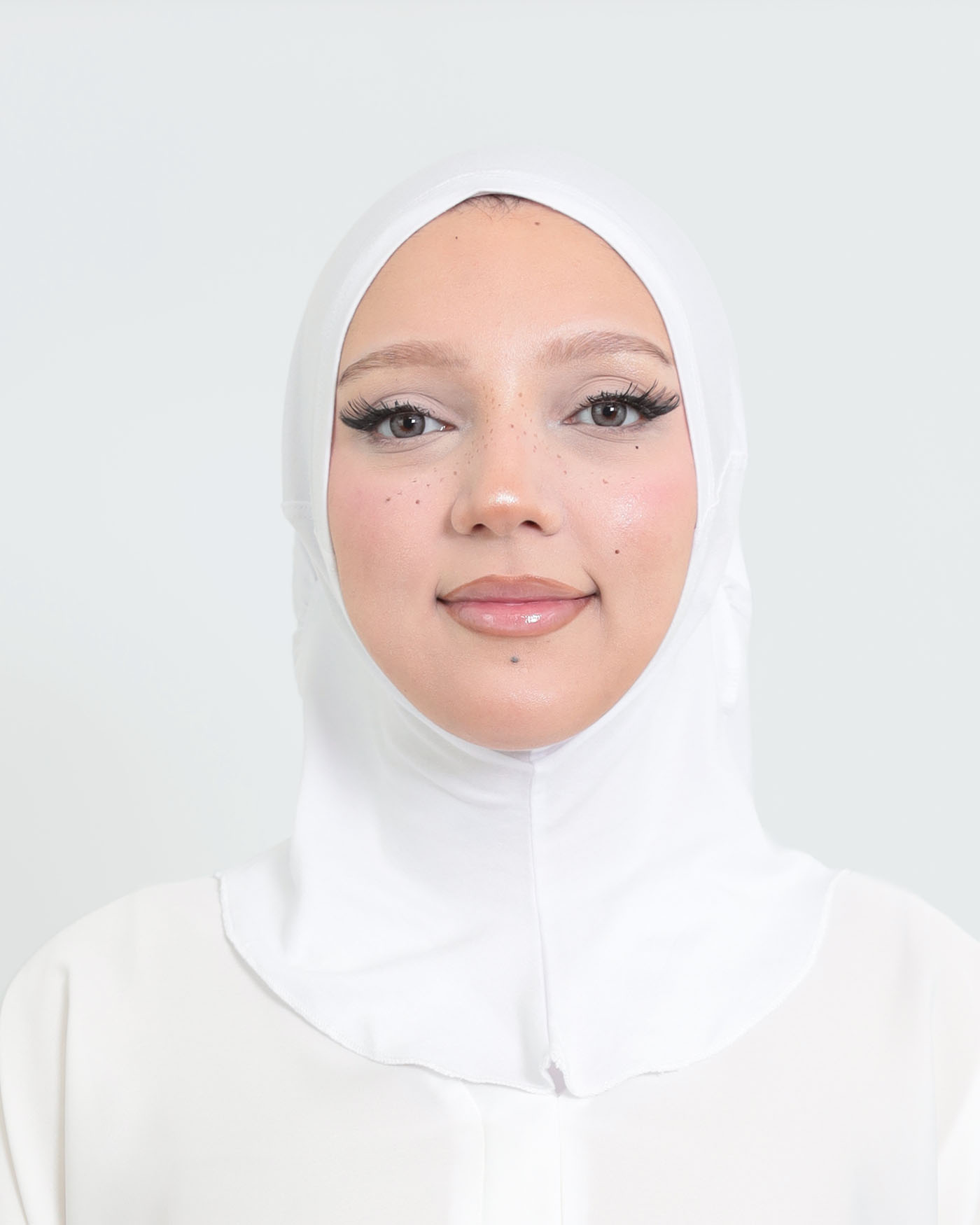 Sport Hijab - Stretch Jersey - White - 6