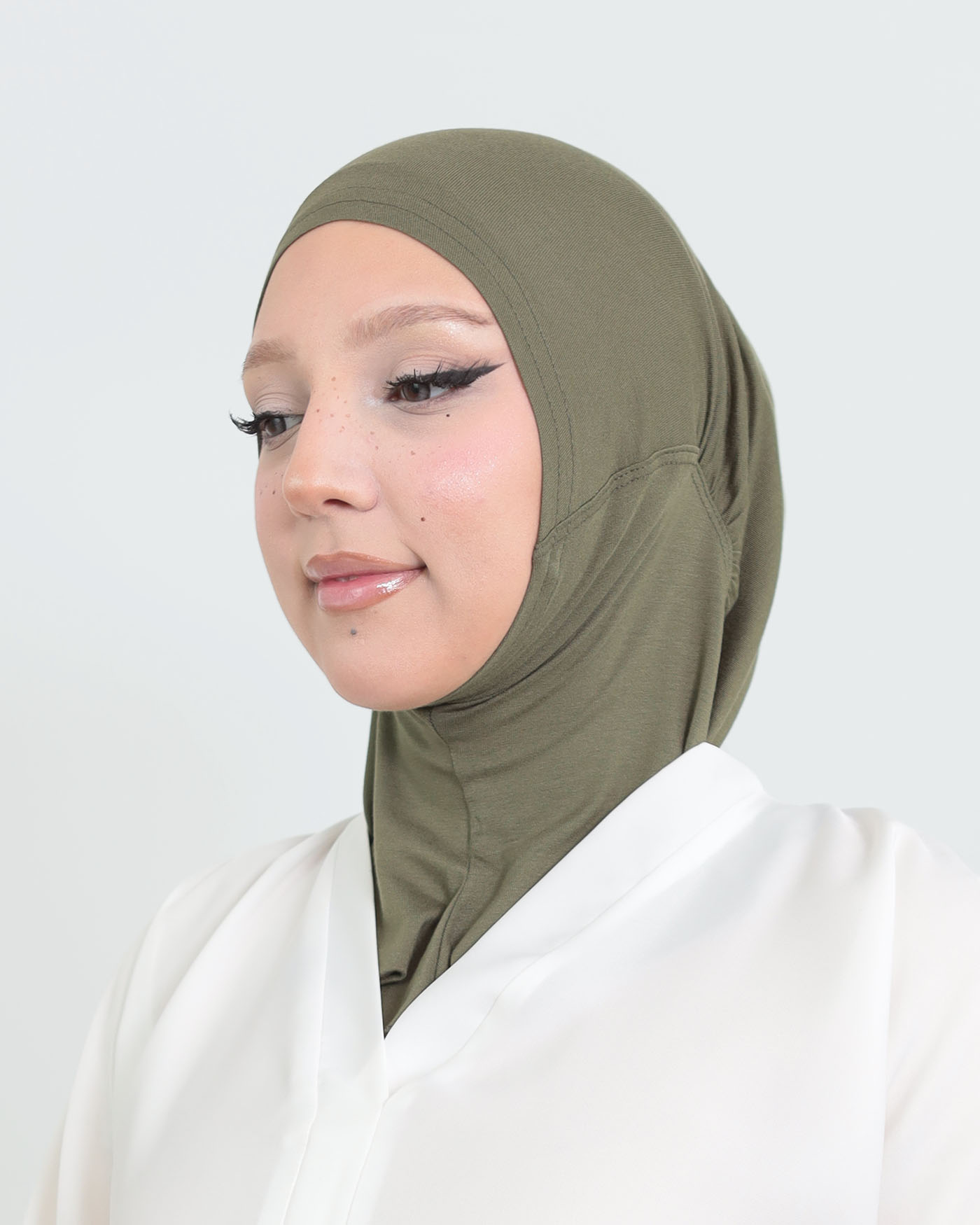 Sport Hijab - Stretch Jersey - Green - 4