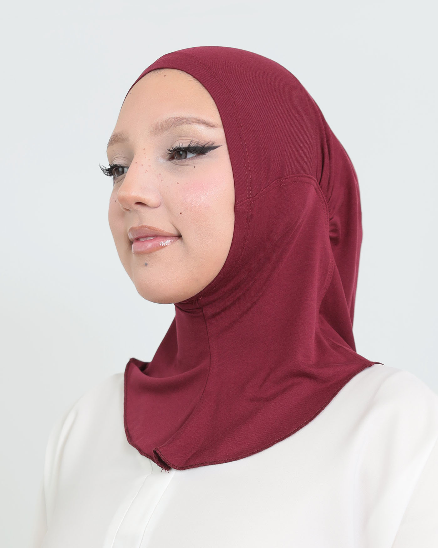 Sport Hijab - Stretch Jersey - Maroon