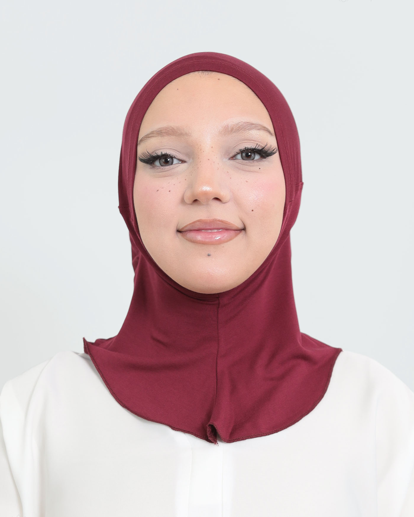 Sport Hijab - Stretch Jersey - Maroon - 6
