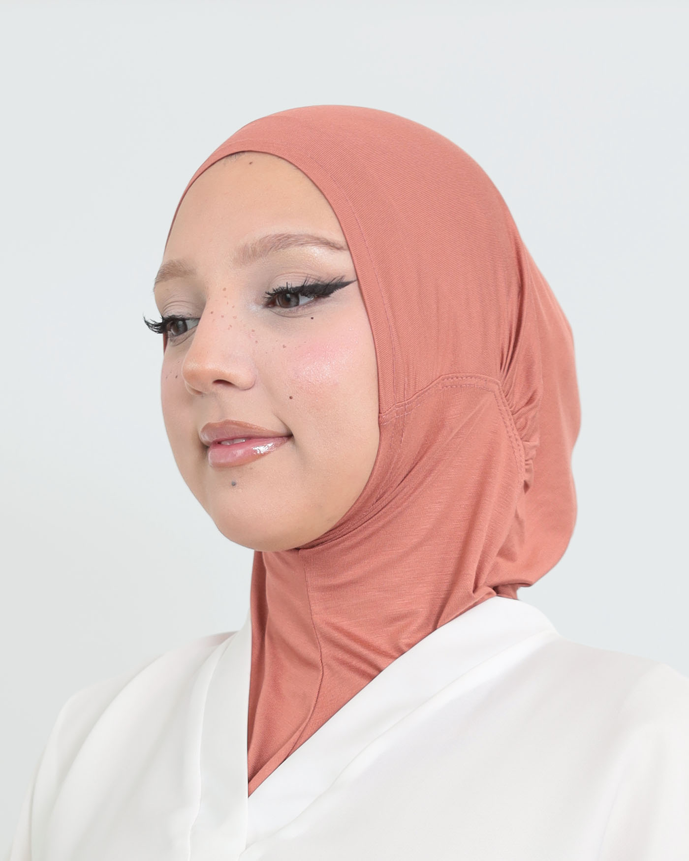 Sport Hijab - Stretch Jersey - Caramel Brown - 4