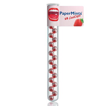 PaperMints Cool Caps Balls Strawberry 32-pack