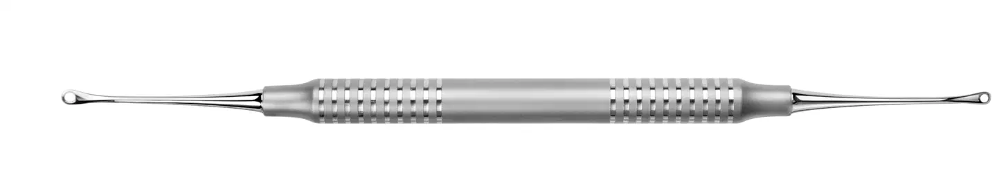 RUCK® INSTRUMENT Komedonsked lättvikt, rostfritt stål, längd 17,5 cm, dubbelsidig