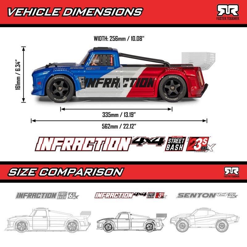1/8 ARRMA INFRACTION 223S BLACK/RED - 23