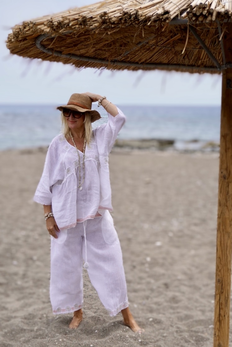 LISSA LINEN PANT SWEET WHITE  