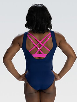 Simone Biles Floral Force Tank Leotard