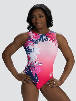 Simone Biles Floral Force Tank Leotard