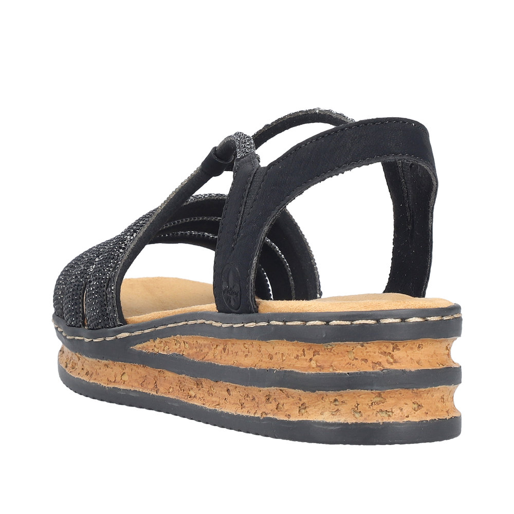 Rieker Damsandal  Svart - 3