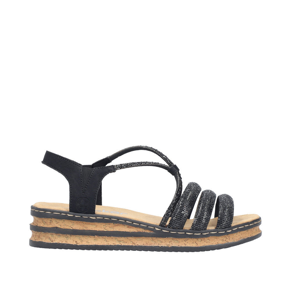 Rieker Damsandal  Svart - 9