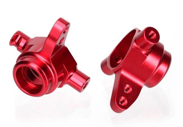 Traxxas Styrspindel Alu Röd V+H (2)