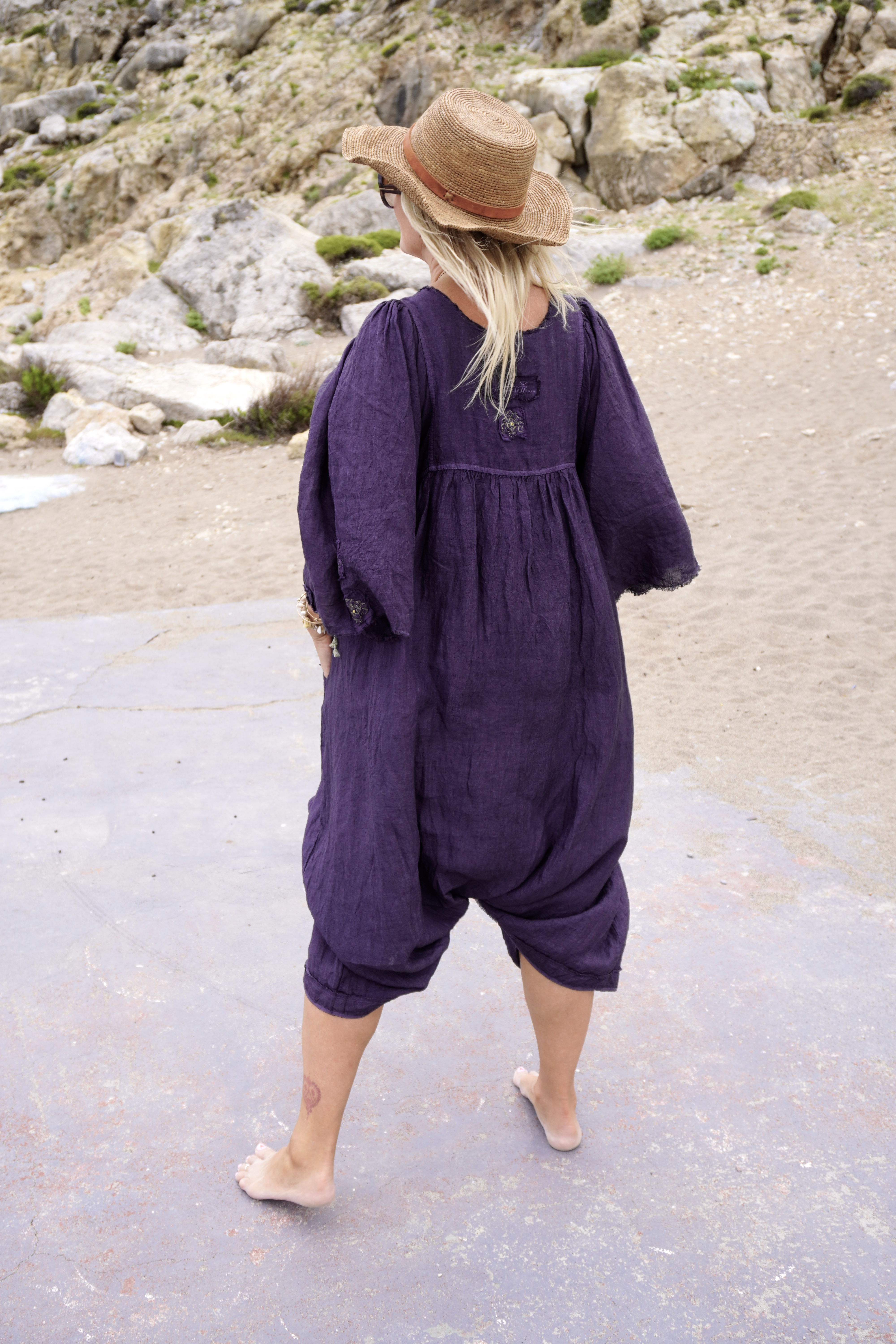 POPPY DORI LINEN MAXIDRESS / JUMPSUIT CHARCOAL  - 6