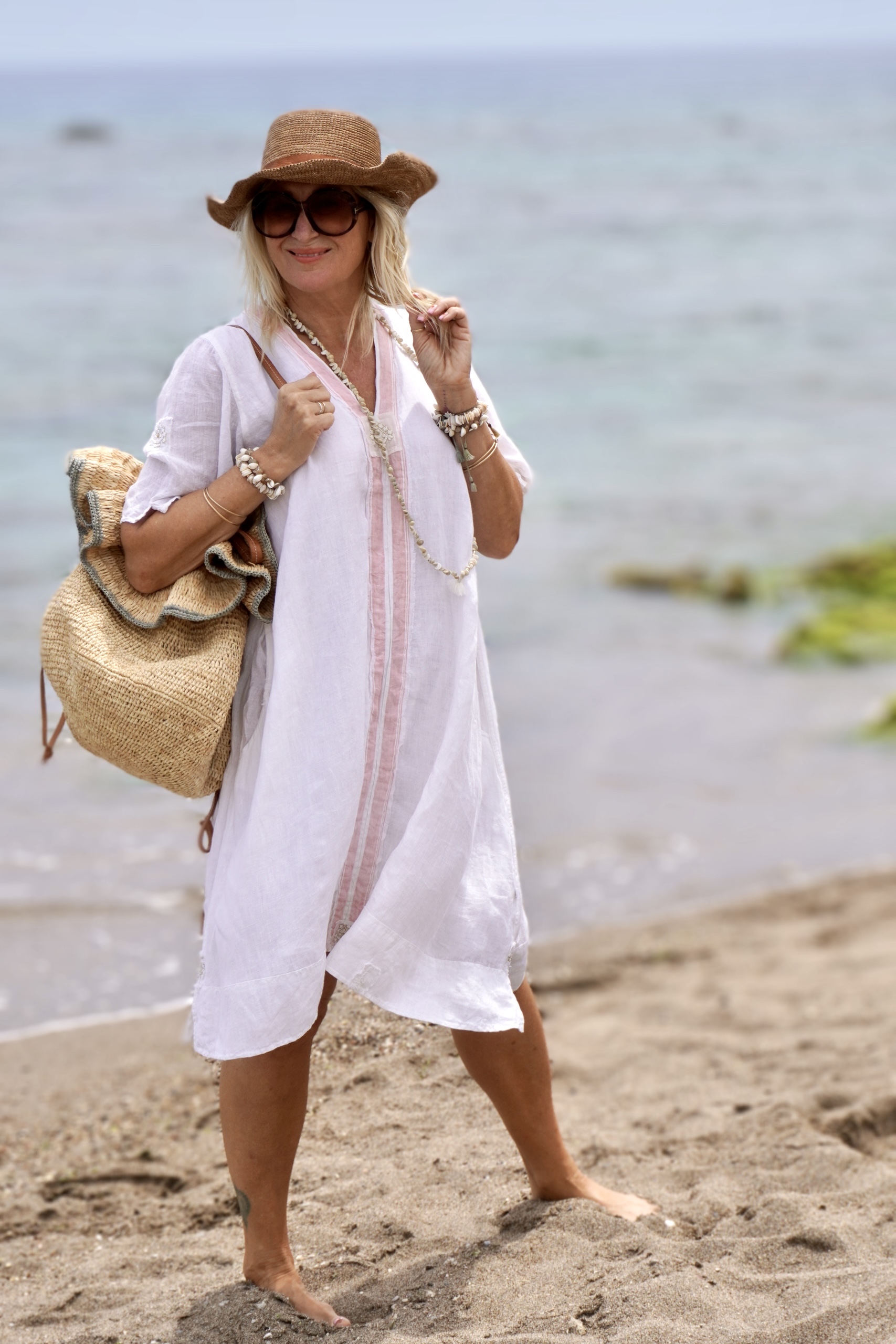 DORI KORI LINEN DRESS SWEET WHITE  - 5
